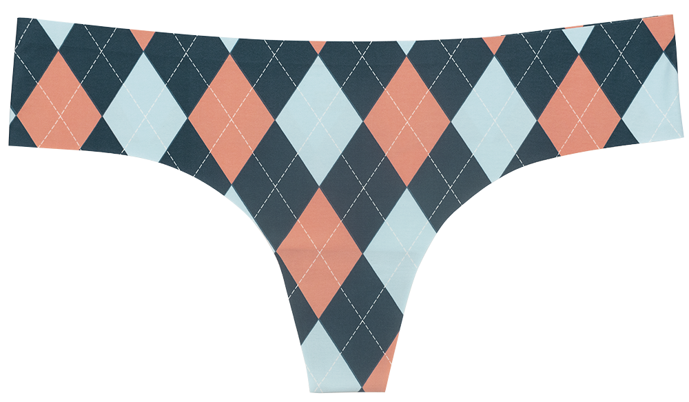 Teri Lingerie's Love Libby Panties - Venta al por mayor Ropa interior - Mujer - Tanga Argyle No Show cortada con láser0