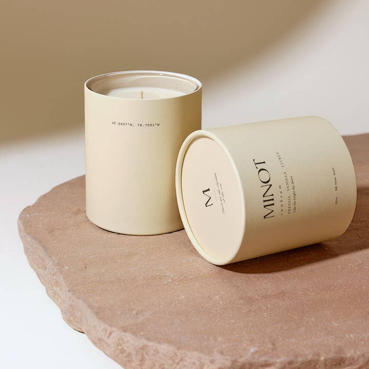 Minot - Wholesale Jar/Filled Candle - Sunbeam - Luxury Non-toxic Soy Candle, 12 oz.1