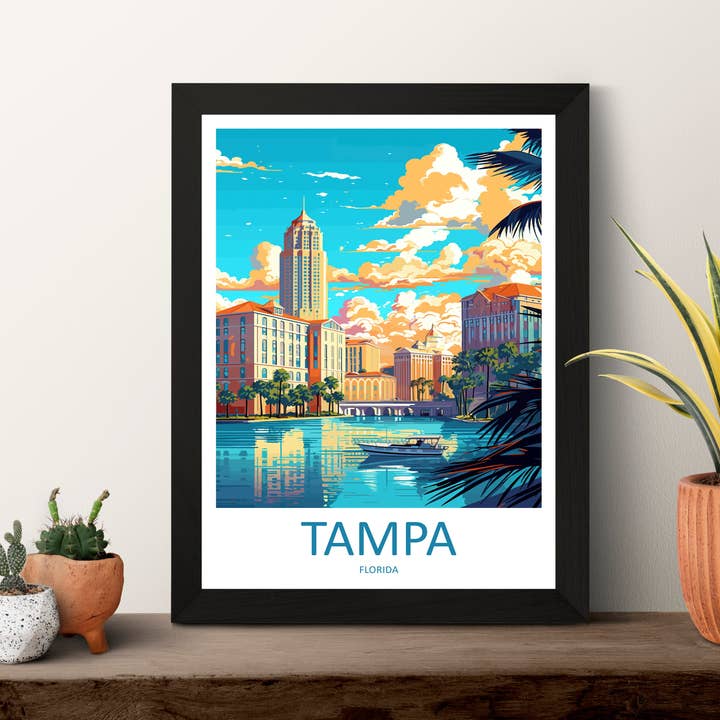 TravelzonaArt – wholesale Poster – Tampa USA Travel Poster1
