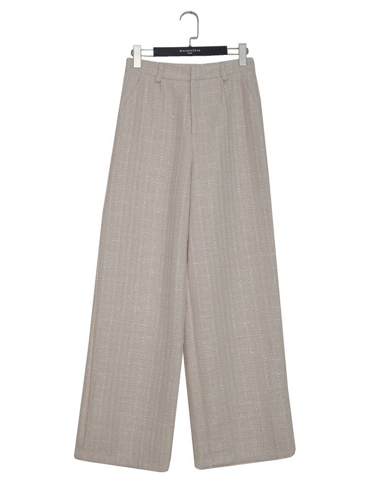 ELLI WHITE – Großhandel Hose – Damen – Weite Tweedhose1