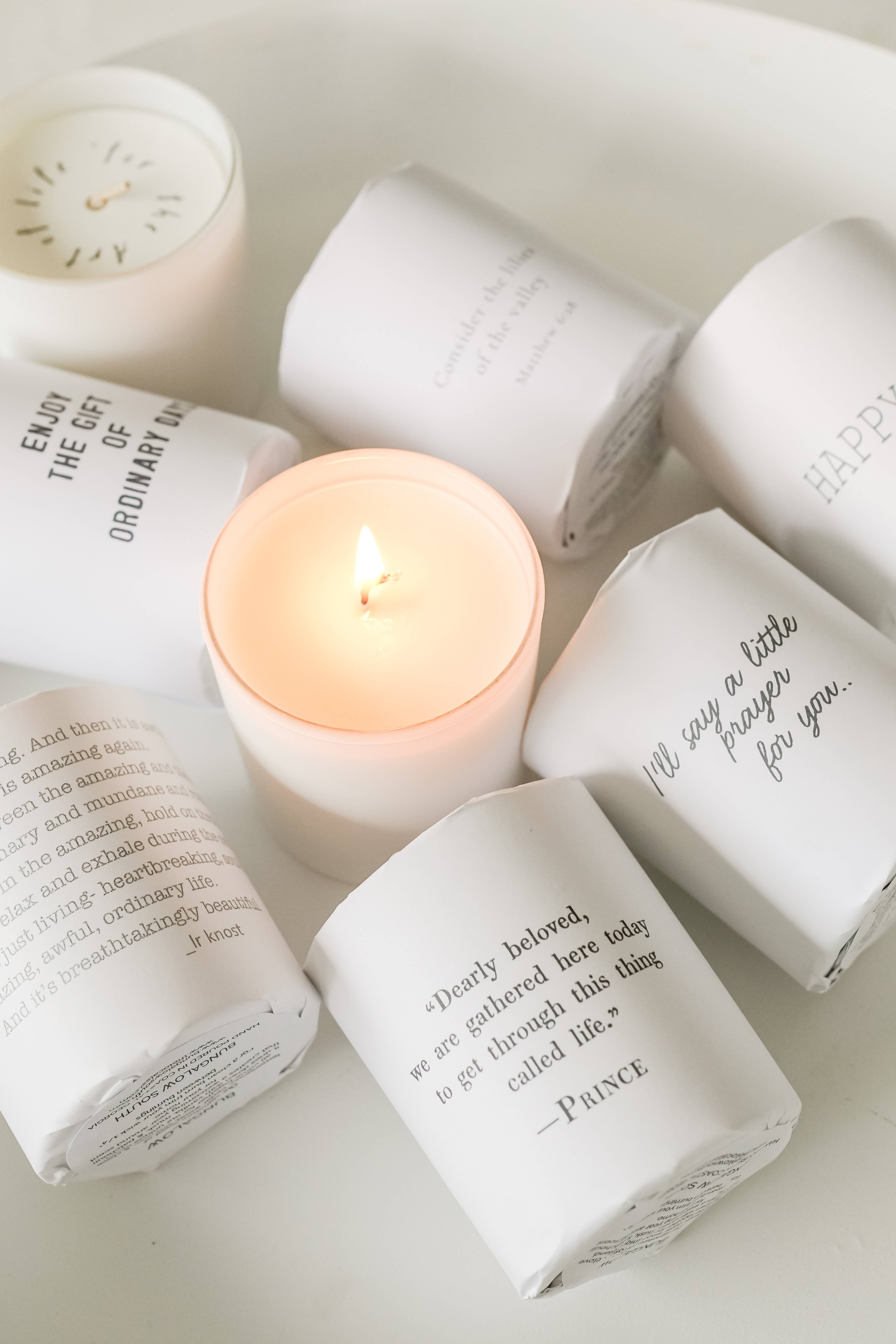 Bungalow South - Wholesale Jar/Filled Candle - "Dearly Beloved" 10 oz Soy Candle2