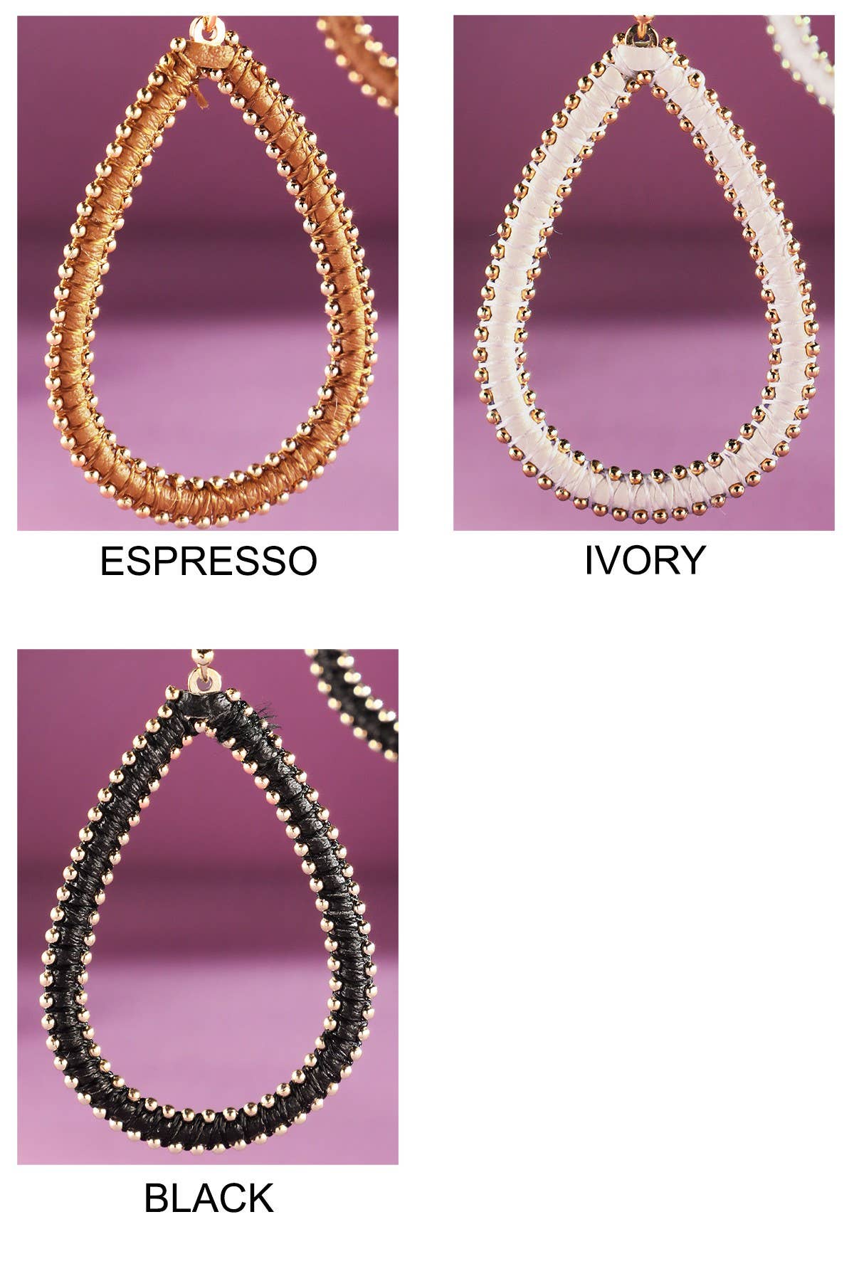 Urbanista - Vendita all'ingrosso Orecchini pendenti - Orecchini a goccia filettati2