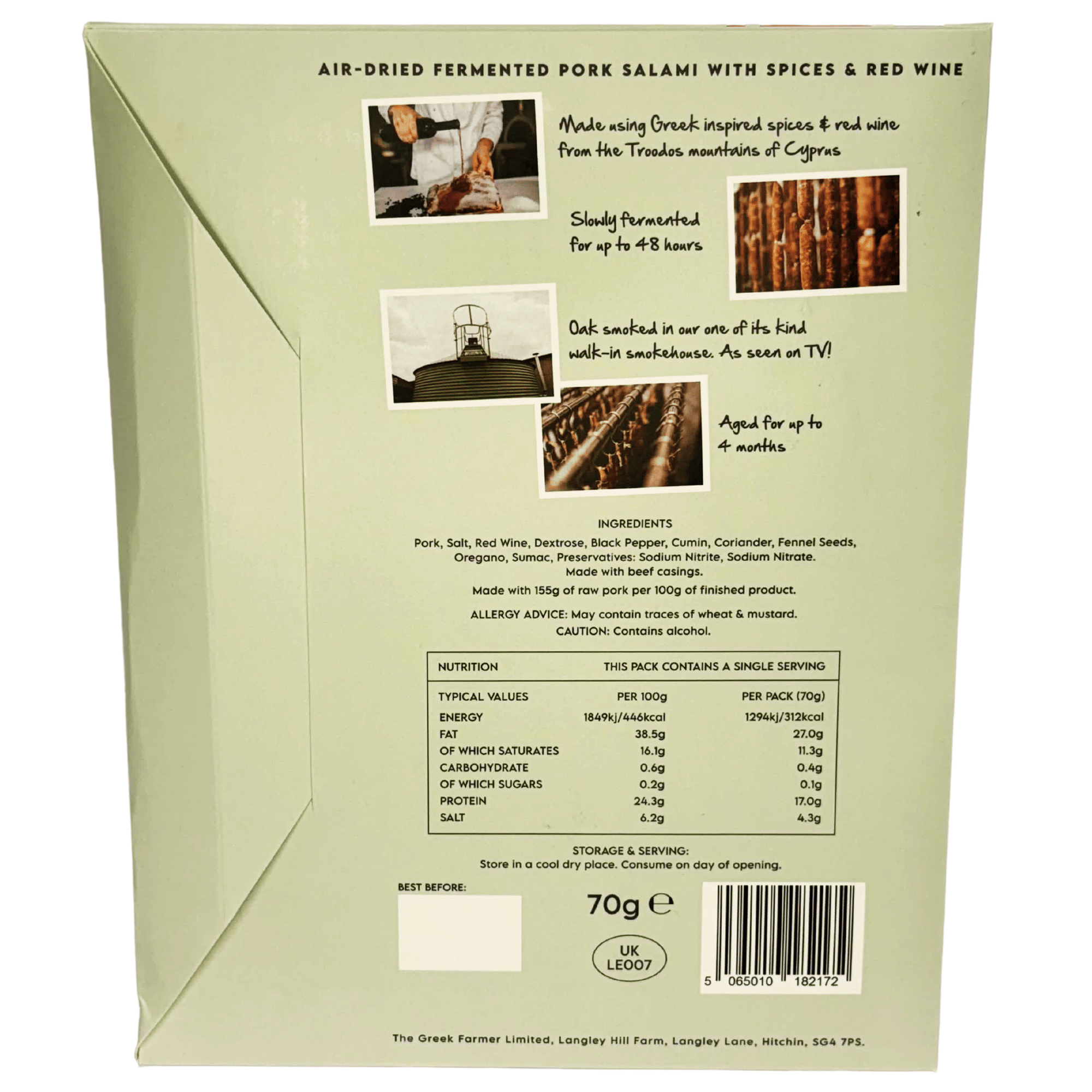 The Greek Farmer – wholesale Salami – British Zaatar Salami3