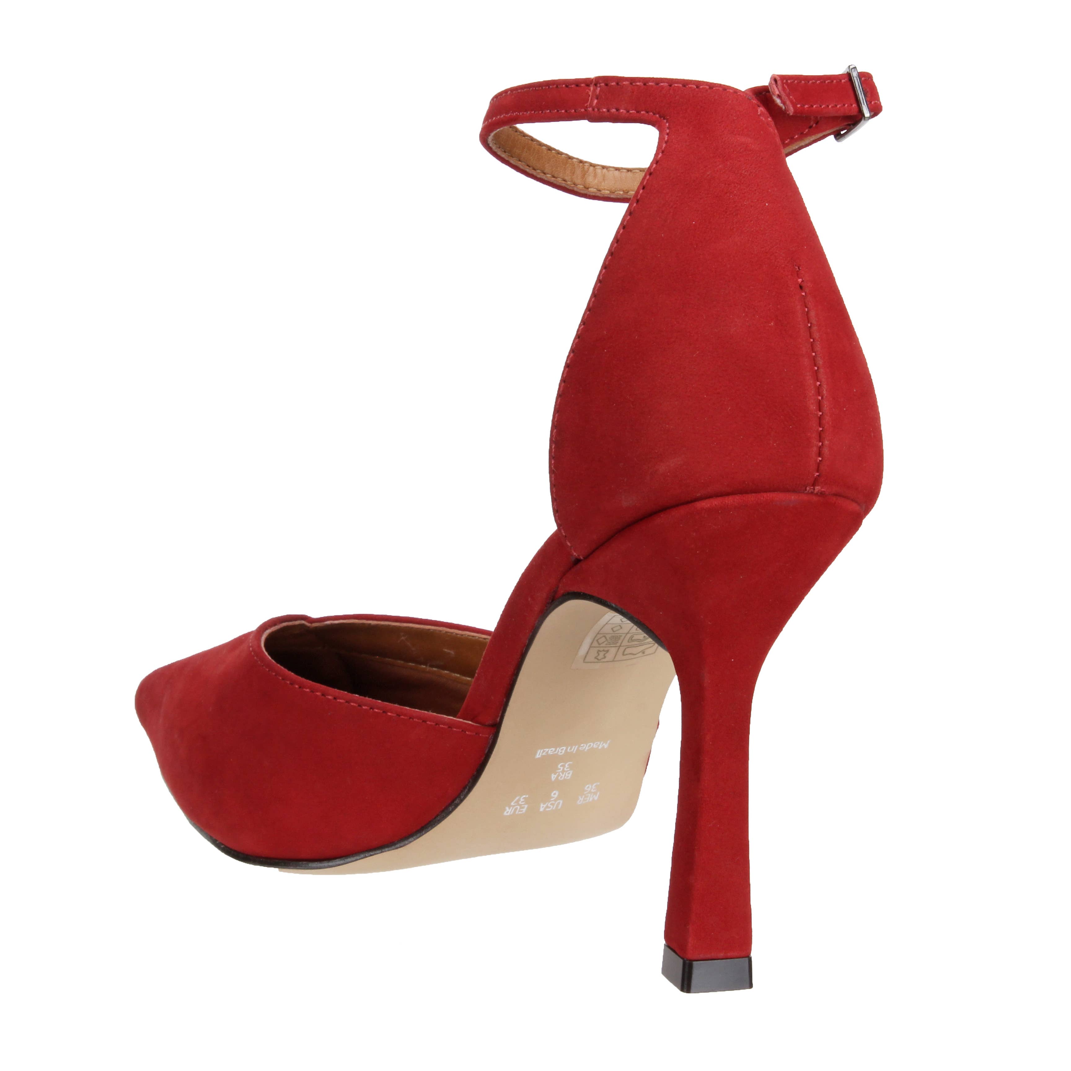 Bruno Menegatti - Wholesale High Heels - Women's - Leather Dress Sandal w/Ankle Strap Red 1999-701572