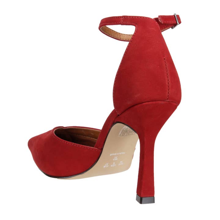 Bruno Menegatti - Wholesale High Heels - Women's - Leather Dress Sandal w/Ankle Strap Red 1999-701572