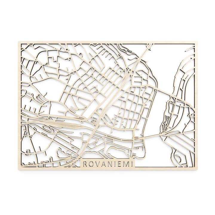 Træbykort, Finland Rovaniemi for engroshandel hos Papurino