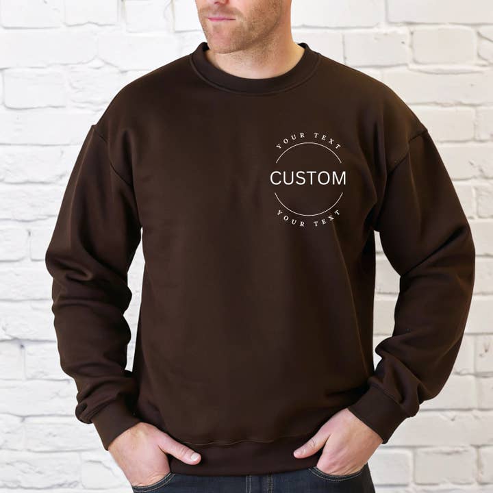 One Nine - Wholesale Graphic Sweatshirt - Unisex - Custom Sweatshirt /Golden Pecan Sweatshirt 2
