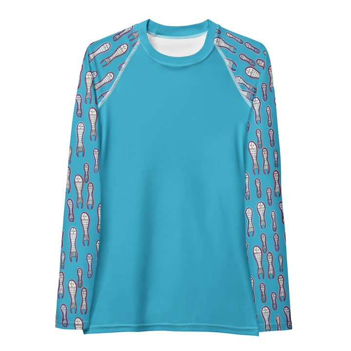 Ungud e Jiaa Dreaming - Camisola de Proteção Solar para Mulheres - Azul por atacado de Palet Theory