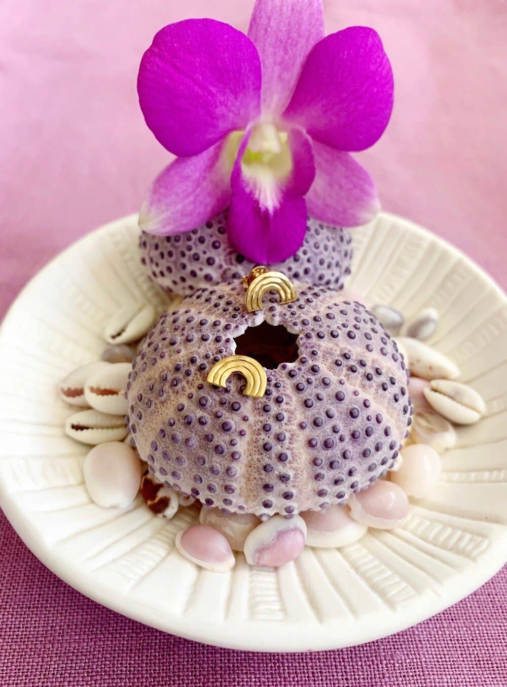 [KI•ELE] - Wholesale Stud/Post Earrings - Hawaiian Rainbow Studs1