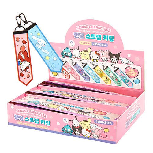 Sanrio-figurer Point Strap Nøglering Tilfældig Mystery Pakke for engroshandel hos K-Wonderland