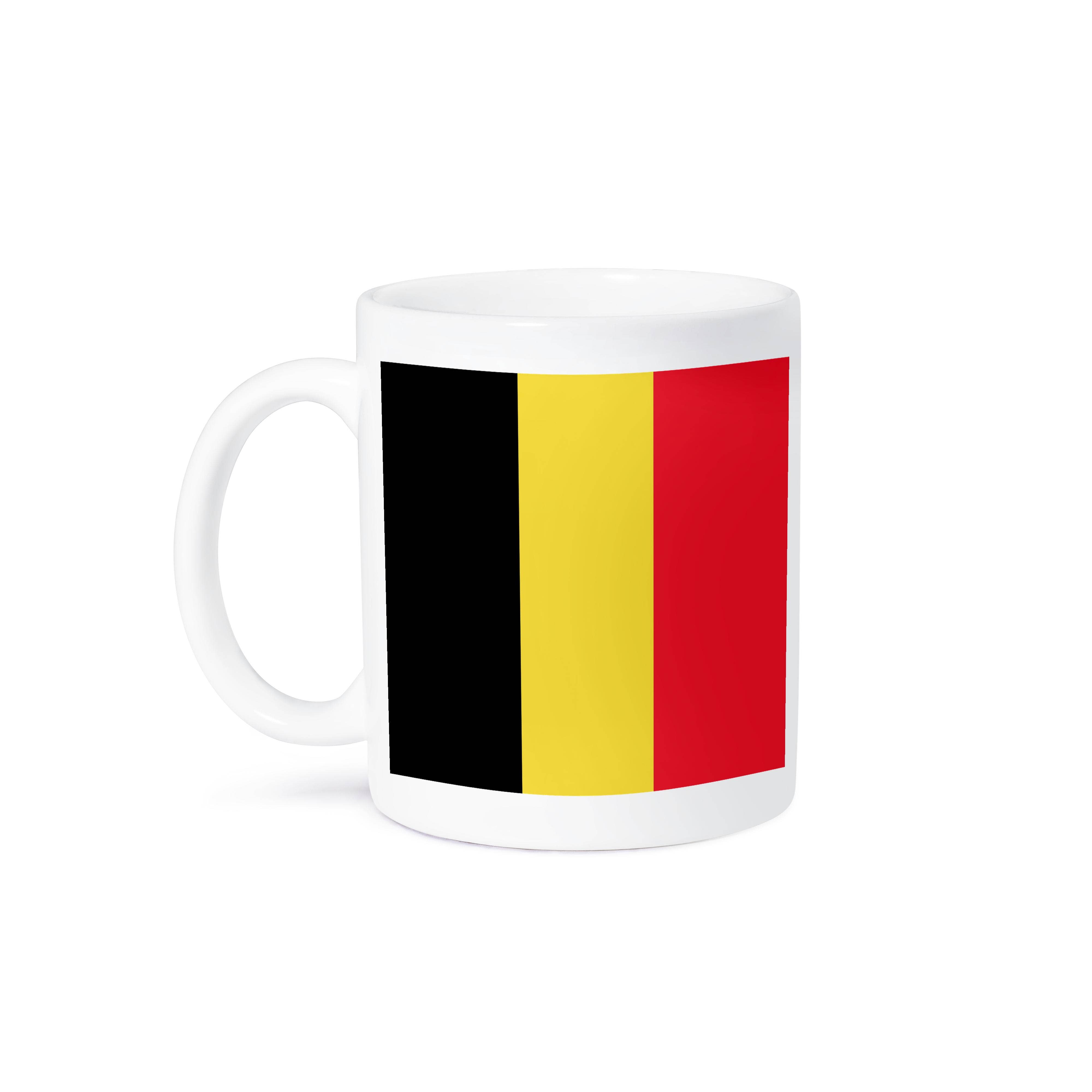 3dRose - Wholesale Coffee Mug - 3dRose, Flag of Belgium - Belgian vertical black yellow red stripes - European country national world flags, Mug8