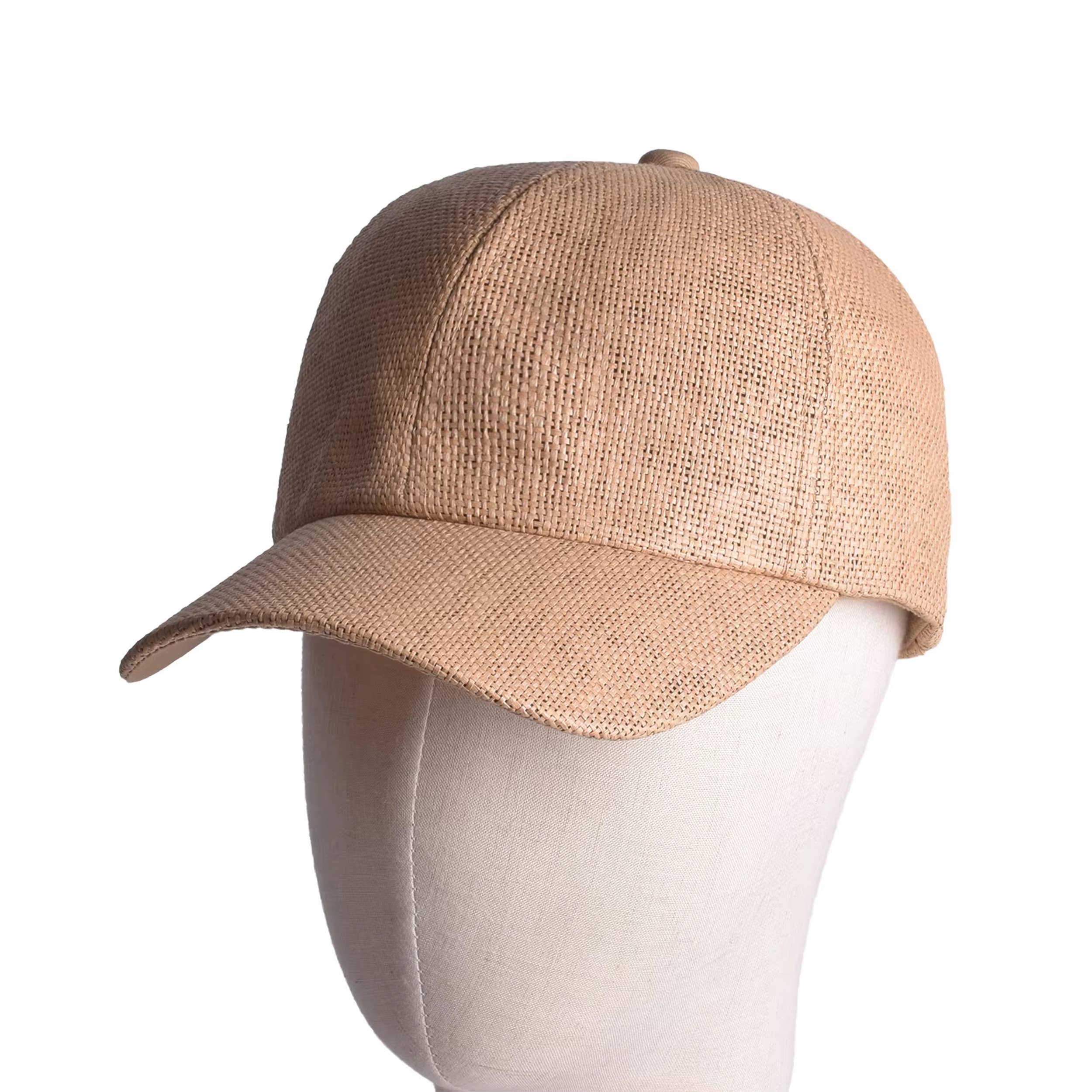 HALLEE - Wholesale Baseball Cap - Unisex - Unisex Summer Straw Baseball Cap - Assorted2