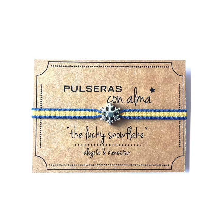 MundoconAlma* - Wholesale Woven/Braided Bracelet - Elastic bracelet-The lucky snowflake · Joy & Well-being1