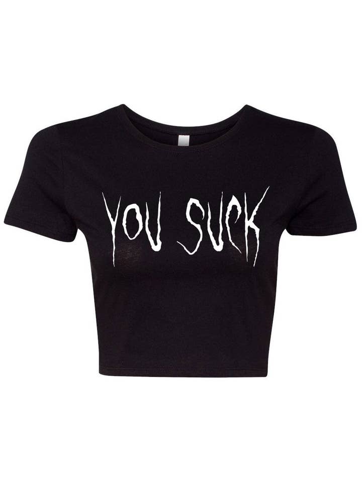 You Suck Crop Top for wholesale by vampirefreaks