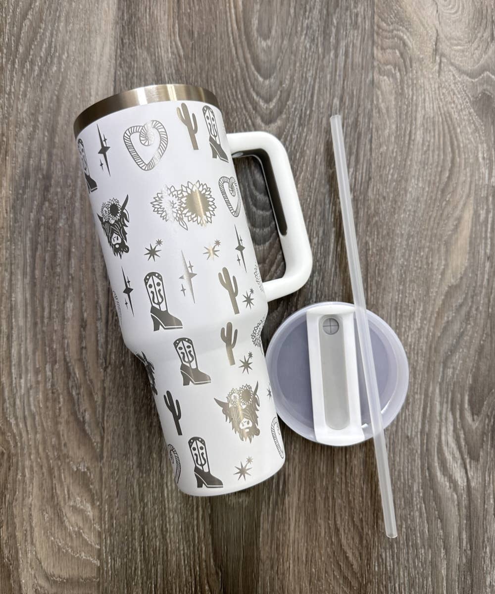 DESHENG ENTERPRISE - Vente Gourde/bouteille isotherme - GOBELET EN ACIER INOXYDABLE OCCIDENTAL 40oz6