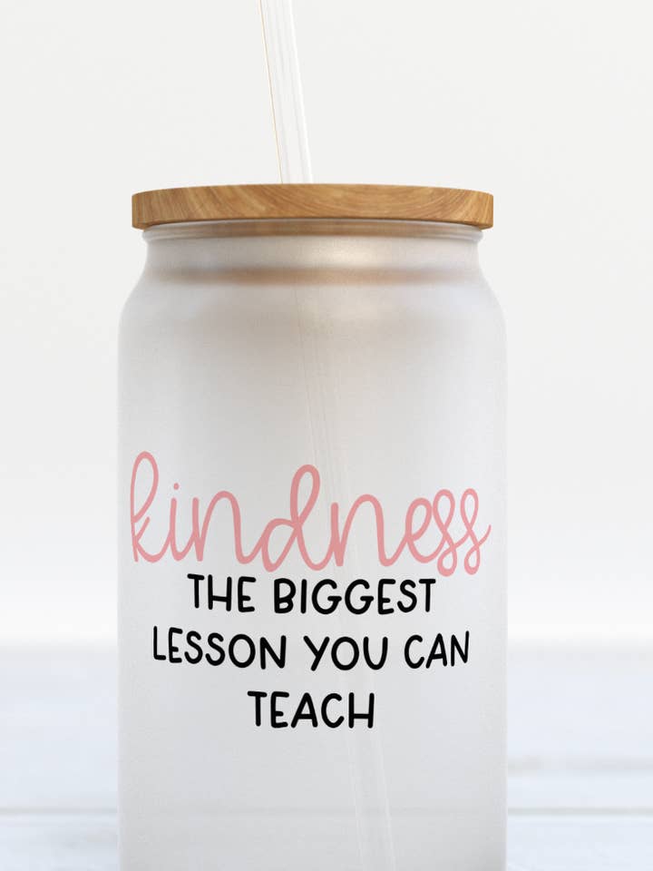 Freundlichkeit, größte Lektion, Glasdose für den Großhandel von NRealesDesign