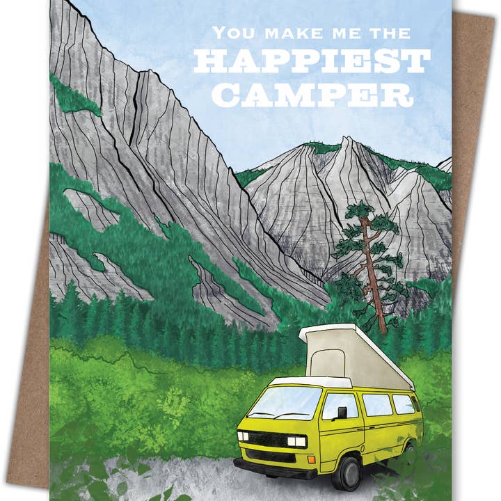 Waterknot - Wholesale Love Card - Happiest Camper Love Card