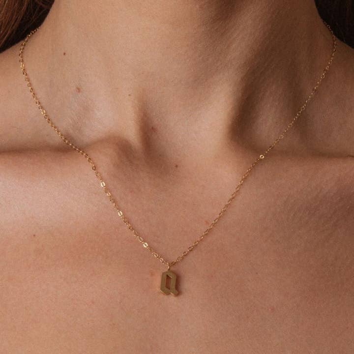 'A' Initial Necklace for wholesale by Kolohe
