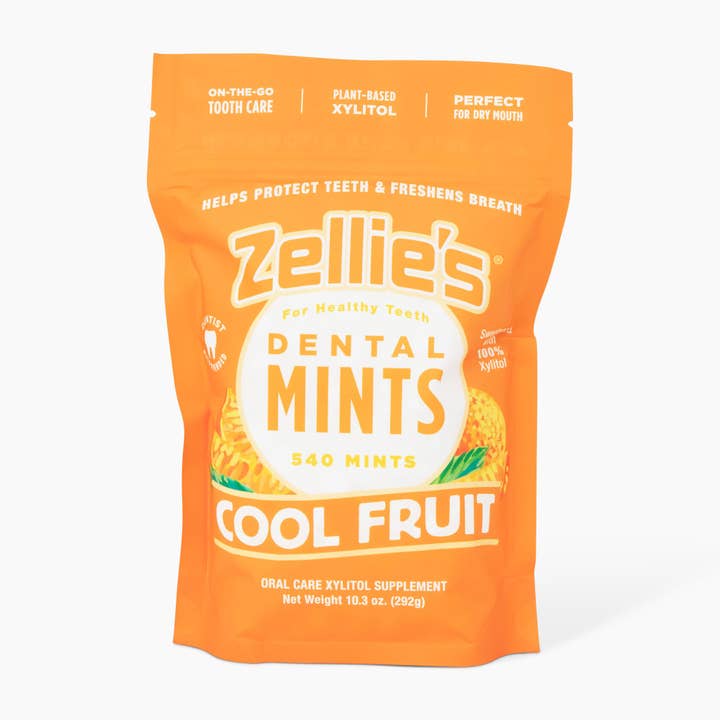 Zellie's Xylitol Dental Mints - Cool Fruit Mints 540ct Pouch for wholesale by Zellie's