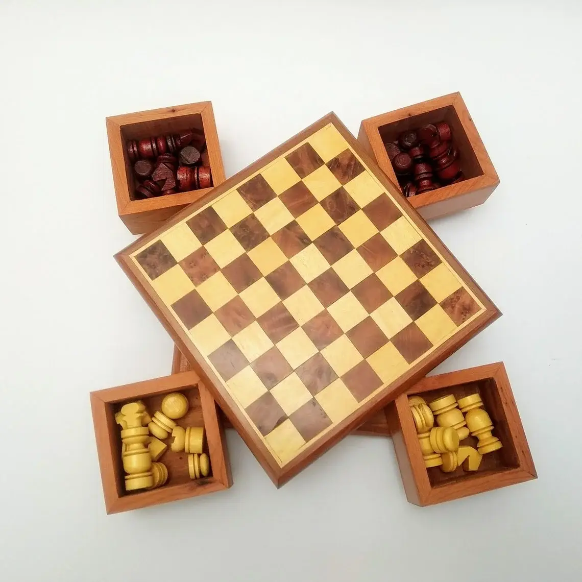 High crafty – wholesale Board game – Handmade Thuja Wood Chess and Backgammon Set4
