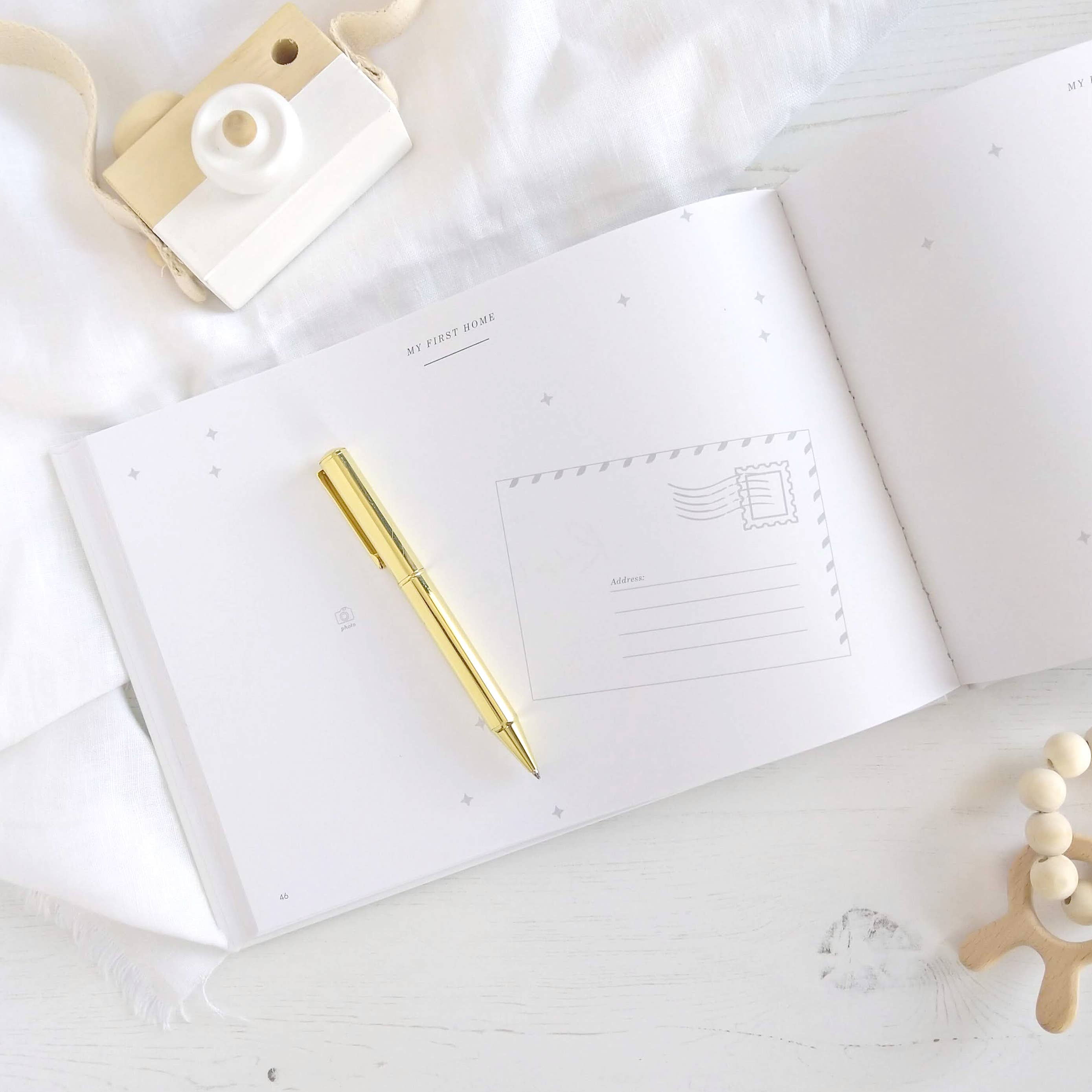 Blush And Gold - Wholesale Dagboek/agenda - Zwangerschap - (Woodland) Baby Journal - aandenken aan het cadeauboek voor nieuwe ouders8