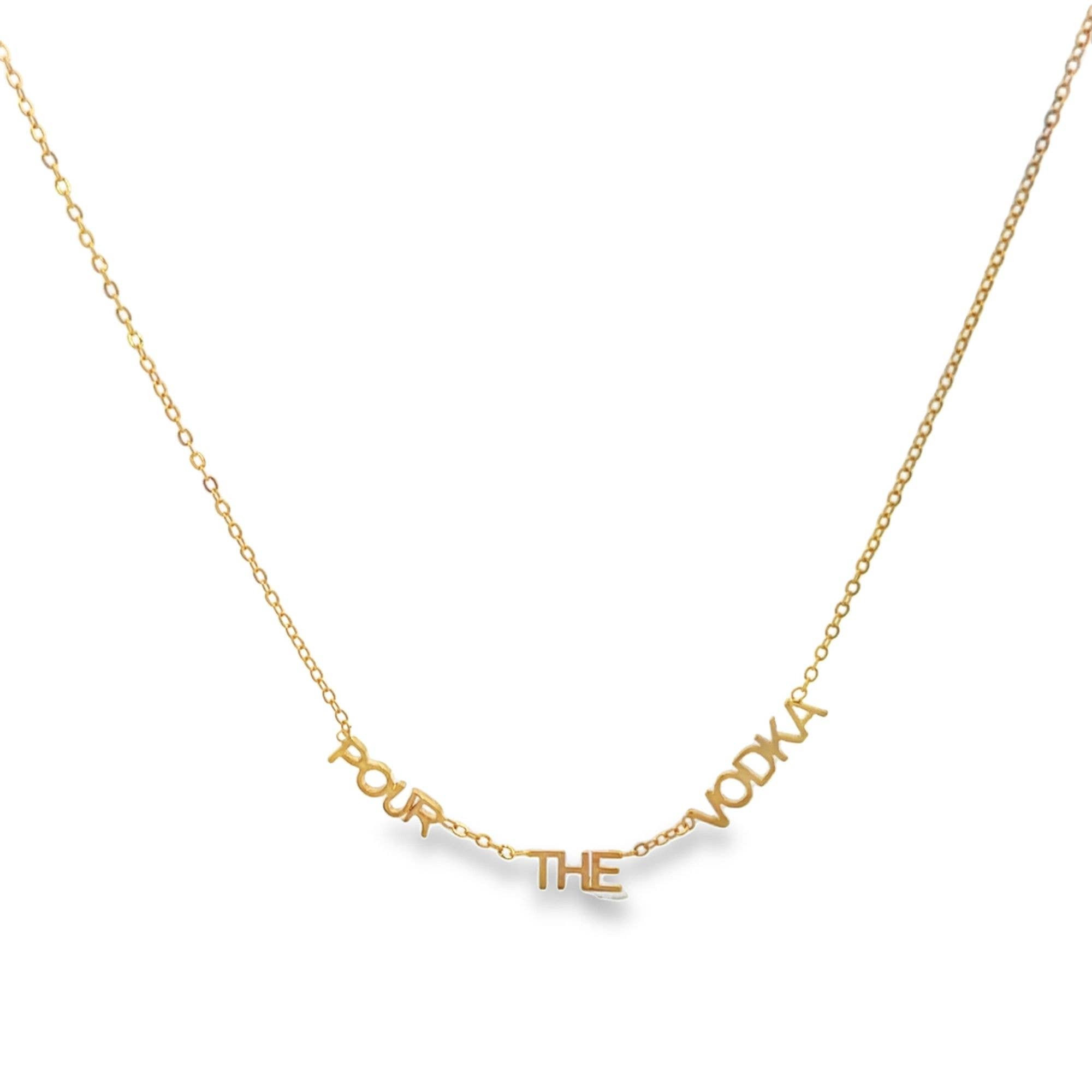 MIA Jewelry - Wholesale Pendant/Charm Necklace - Pour The Tequila Necklace, Pour The Rose Necklace, Pour The Whiskey Necklace (G75)1