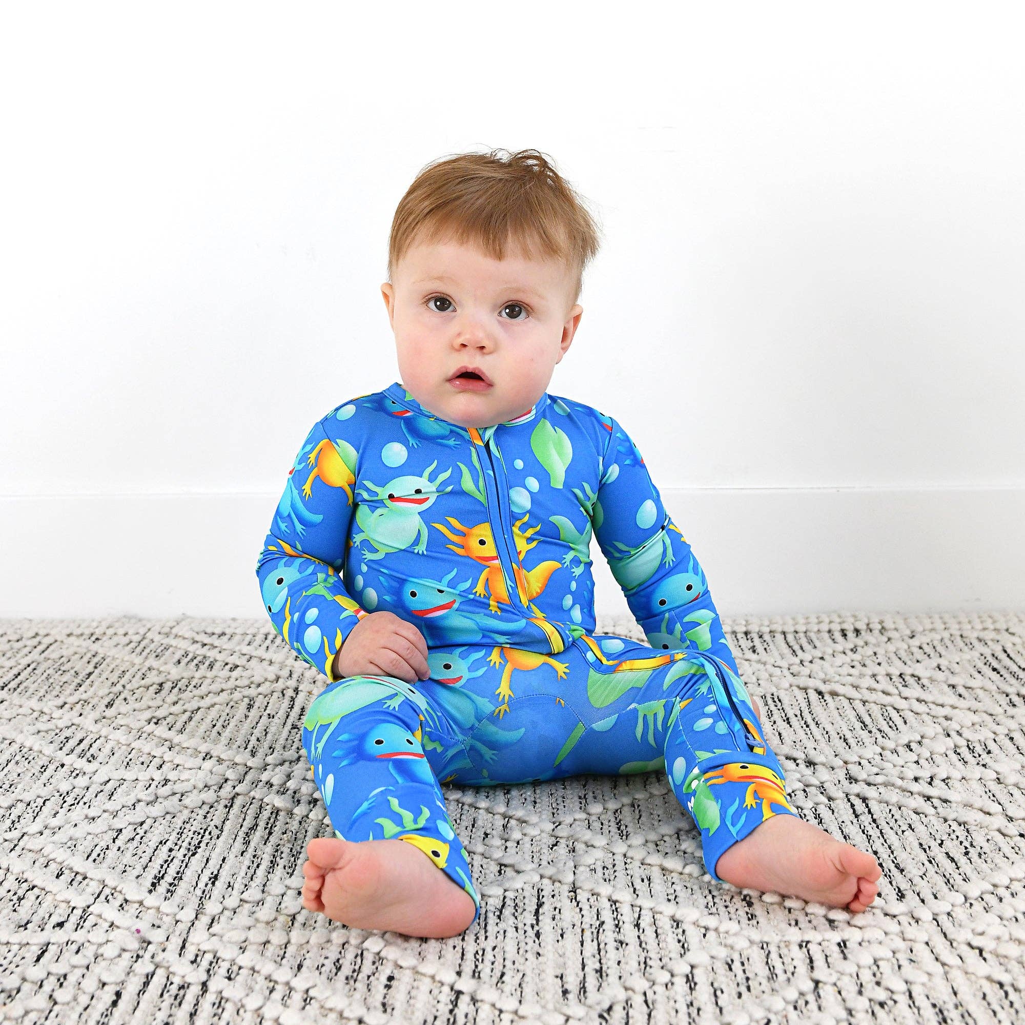 Gigi and Max - Wholesale Jumpsuit - Baby - Archie Axolotl ZIP7