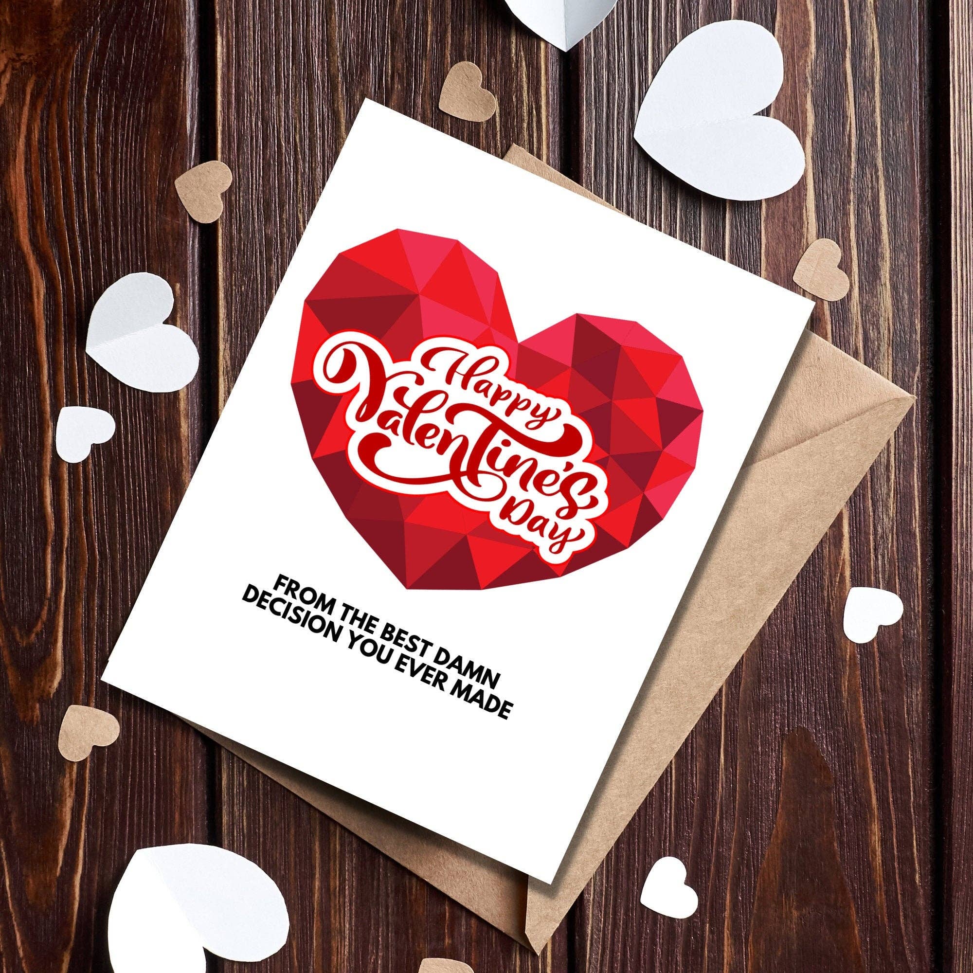 As Told By Ellie - Venta al por mayor Tarjetas de San Valentín - Feliz día de San Valentín con la mejor maldita decisión que hayas tomado1