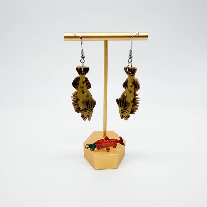 Wild Coho Clay - Wholesale Dangle Earrings - Lingcod Earrings2