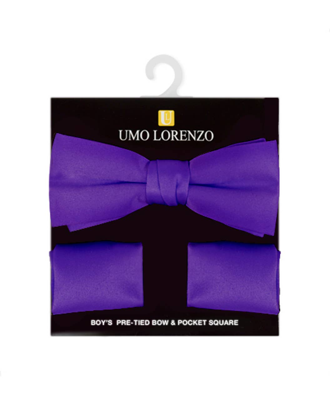 Selini New York - Wholesale Bow Tie - Kids - 100% Poly Satin Boy's Banded Bow Tie and Hanky BBTH13016