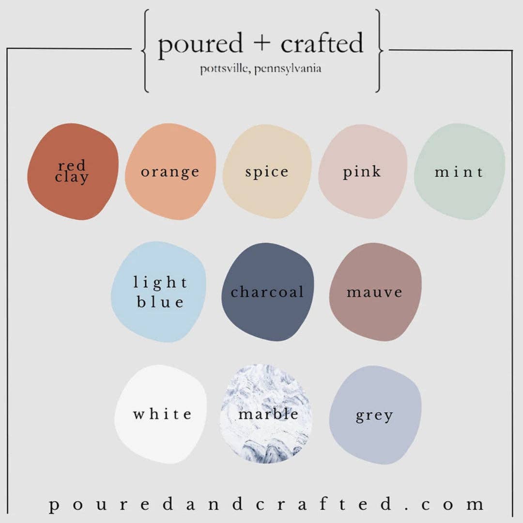 poured + crafted - Wholesale Business Card Holder - Concrete Oval Business Card Holder0