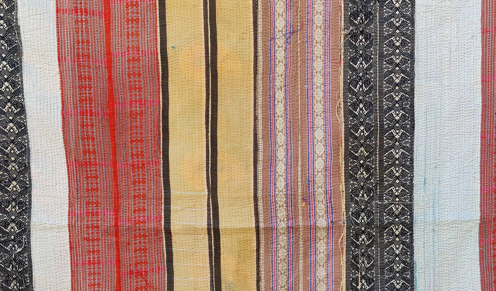 Bhawana Handicrafts - Wholesale Quilt - Bohemian Patchwork Kantha Handmade Vintage King Bedspread2