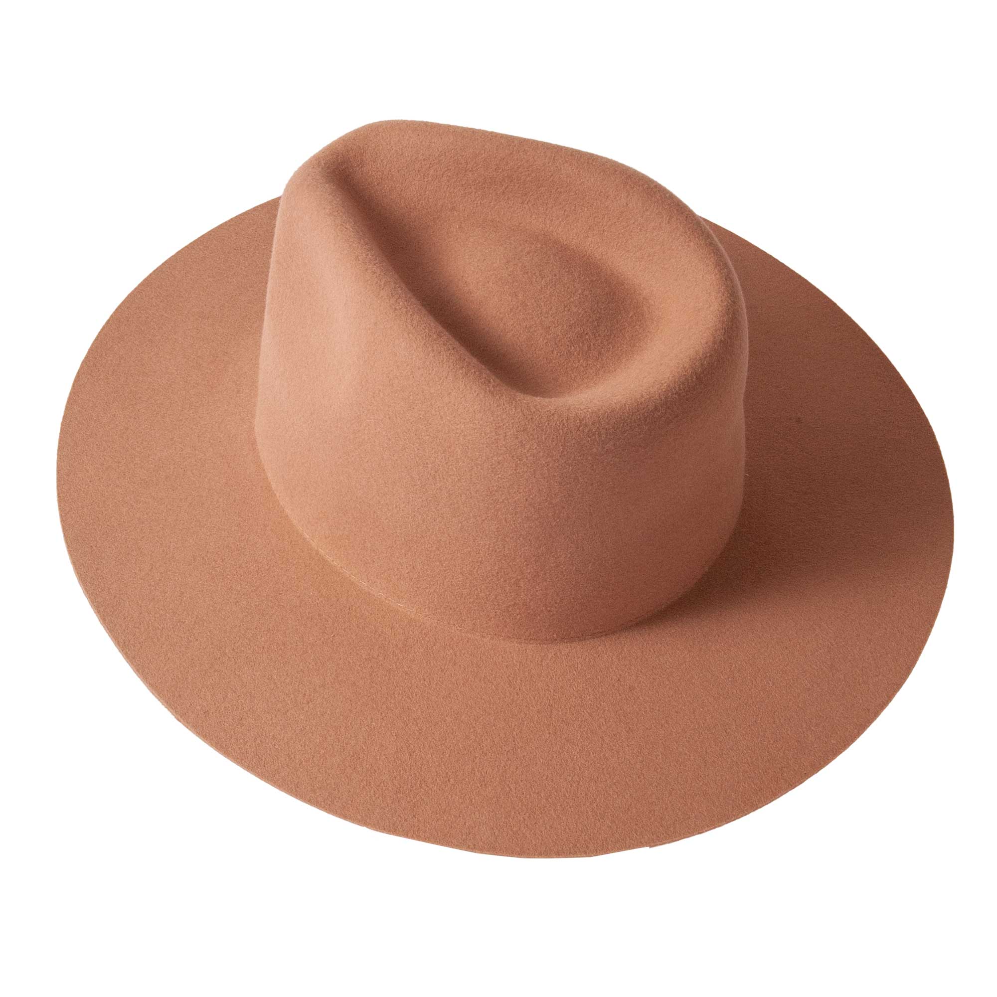 American Hat Makers - Wholesale Fedora - Uniseks - 100% wollen vilten hoed met platte rand - Stijl Rancher10