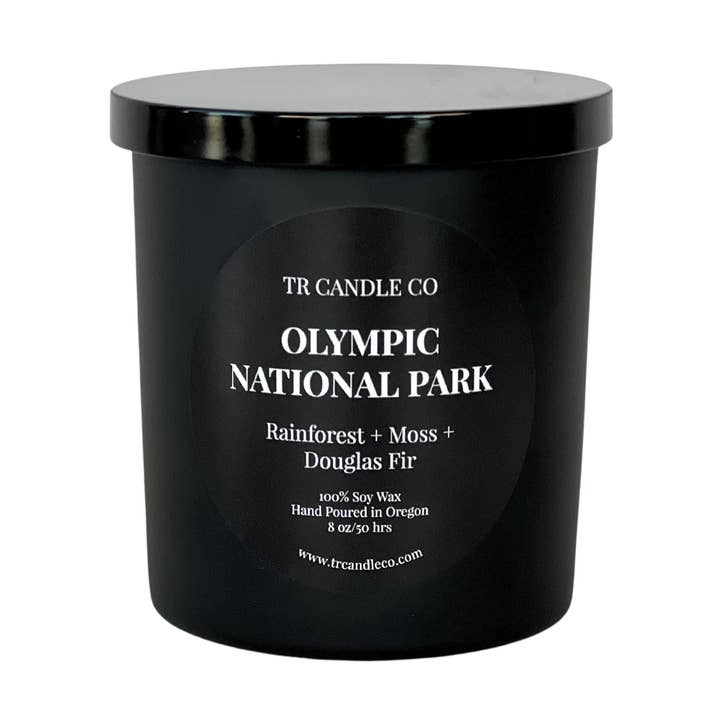 Olympic National Park 8 oz - Schwarzer Krug für den Großhandel von TR Candle Co