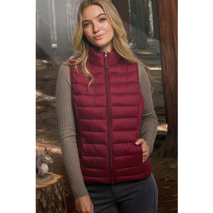 Ultra Lightweight Padded Puffer Vest for wholesale by BNS