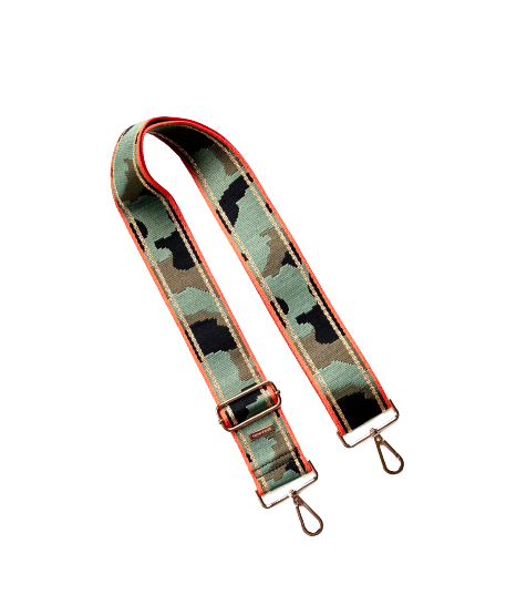 Thomas and Lee Company - Wholesale Bag Strap - Women's - Camo Print Adjustable Bag Strap - Gold Hardware - 10 colors available5