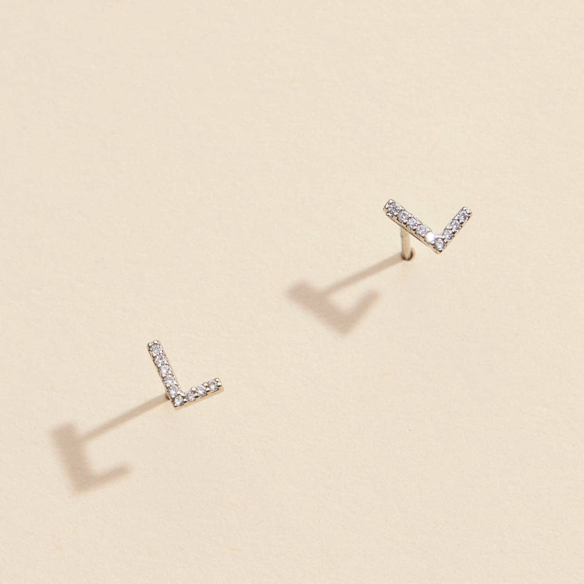 Lilla Haven - Wholesale Stud/Post Earrings - Initial Letter Stud Earrings – 12 Pack Bundle in Gold or Silver36