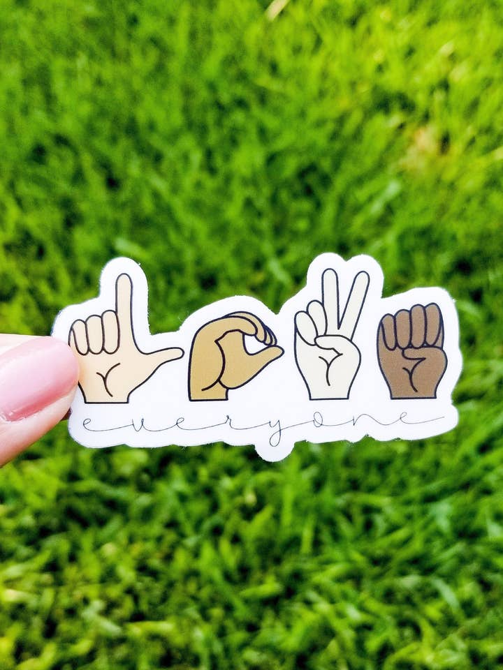 Love Everyone Sticker for wholesale by The Good Teacher Co