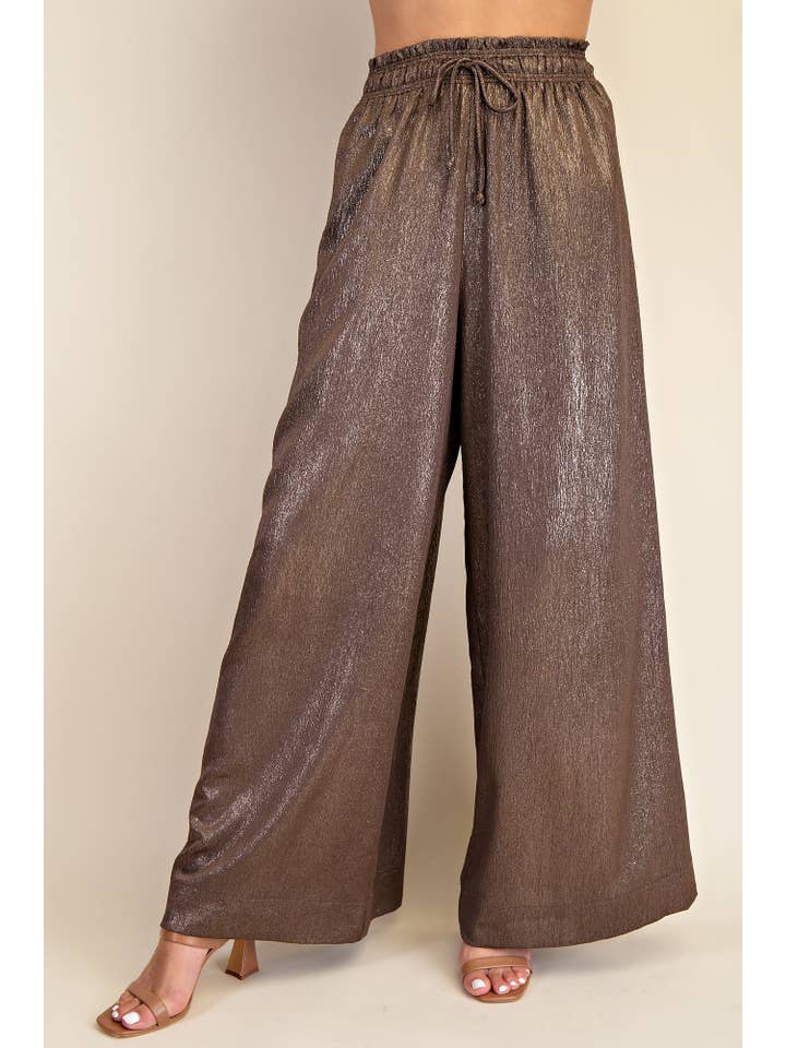 Glam - Wholesale Pants - Women's - Mid-Rise Wide Palazzo Pants3