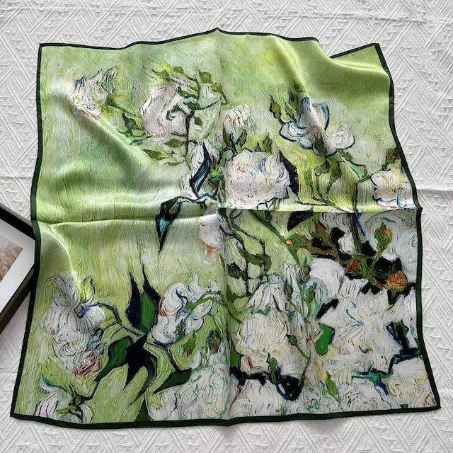Pretty Persuasions - Wholesale Scarf - Women's - S25062 100% Silk Square Scarf (21"x21")