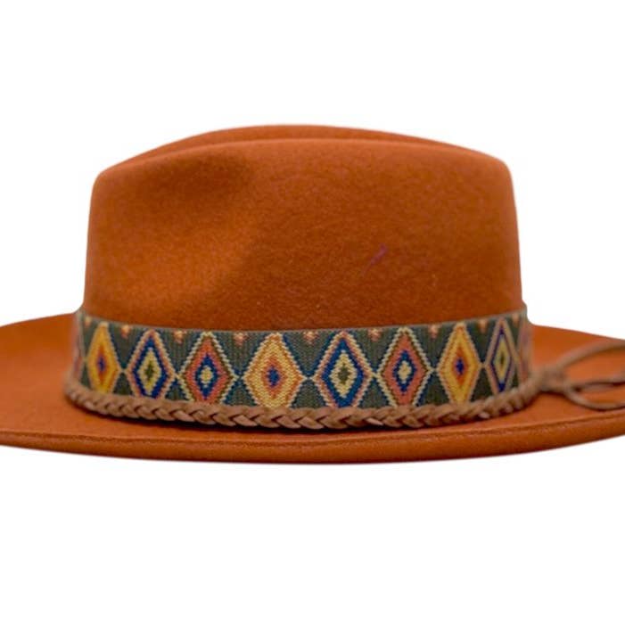 Epoch hats - Wholesale Fedora - Women's - Australian Wool Felt Wide Flat Brim Fedora Hat4