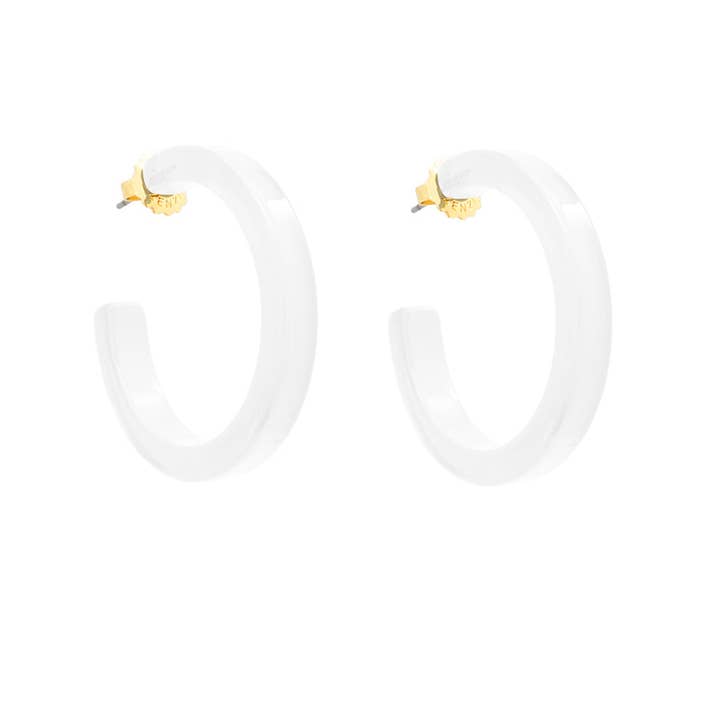 ZENZII Jewelry – Großhandel Hoops – Mittelgroßer offener Creolring aus Kunstharz12