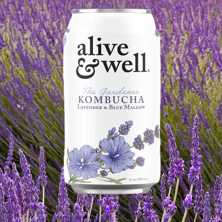 Alive & Well Kombucha - Wholesale Kombucha - Lavender & Blue Mallow - Alive & Well Kombucha Organic2