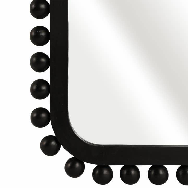 Sagebrook Home - Wholesale Wall Mirror - 23x45 in. Black Wood Knobby Rectangular Mirror7