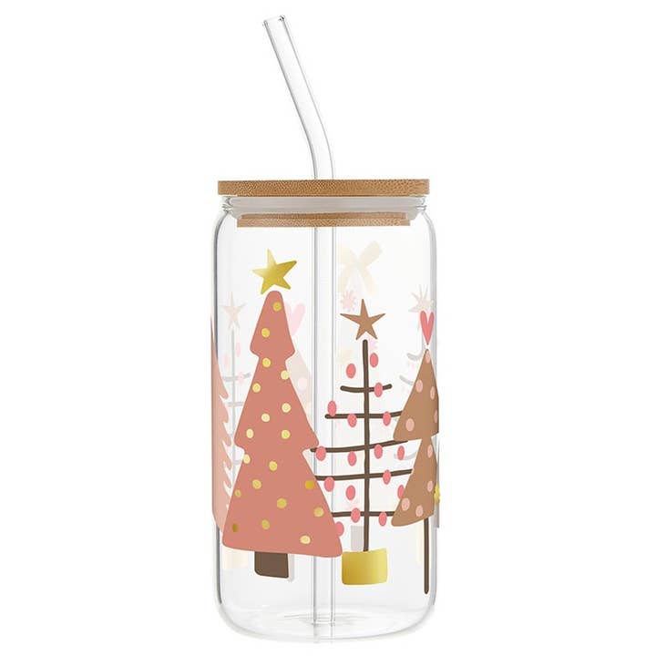 16oz Glass Tumbler - Trees for wholesale by Santa Barbara Design Studio by Creative Brands