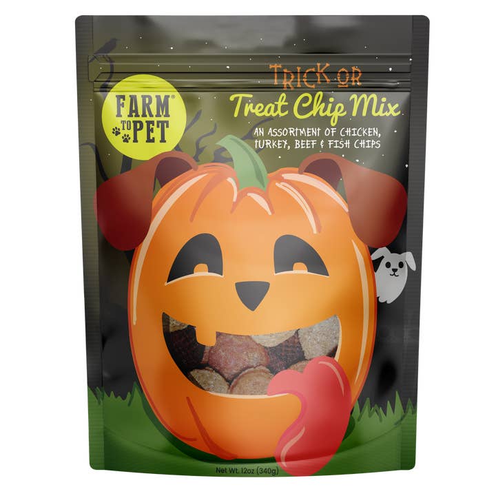 Farm to Pet Healthy Dog Treats - Wholesale Pet Treats - Dog - Halloween Dog Treat Chip Mix 12oz7