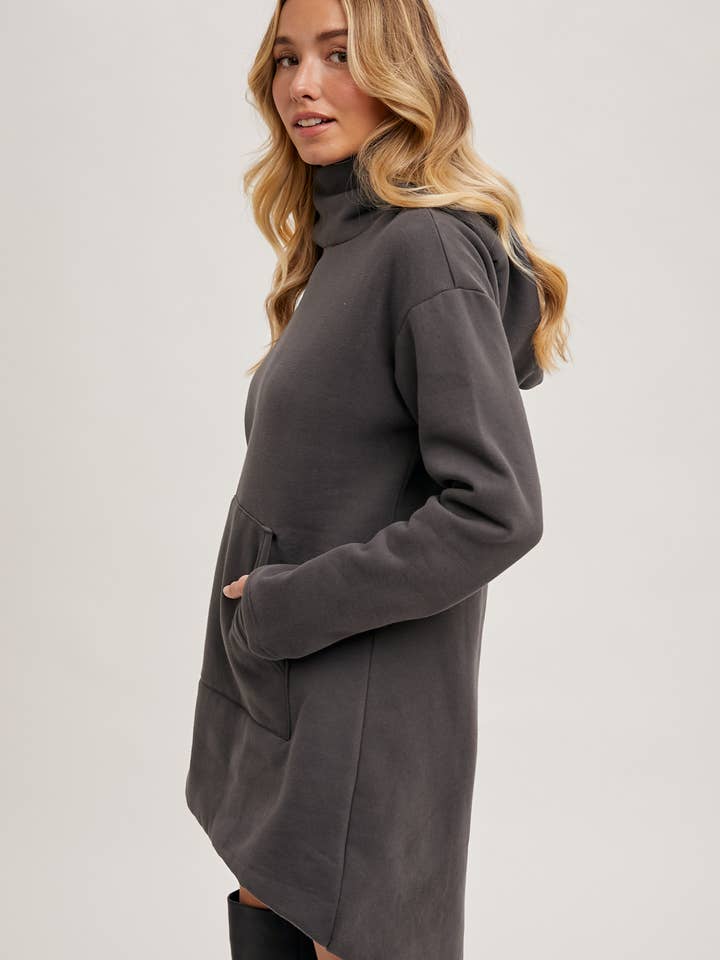 Bluivy – wholesale Hoodie - Dam – TUNIKA TRÖJA MED HÖG HALS OCH FICKA FRAM