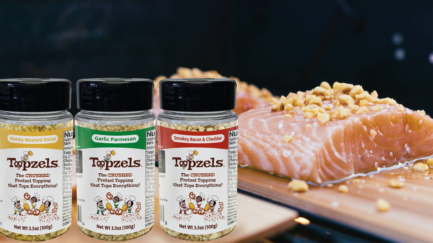 Pretzel Pete - Vente Mélanges sel et poivre - Topzels morceaux de bretzel à l'oignon et à la moutarde au miel4