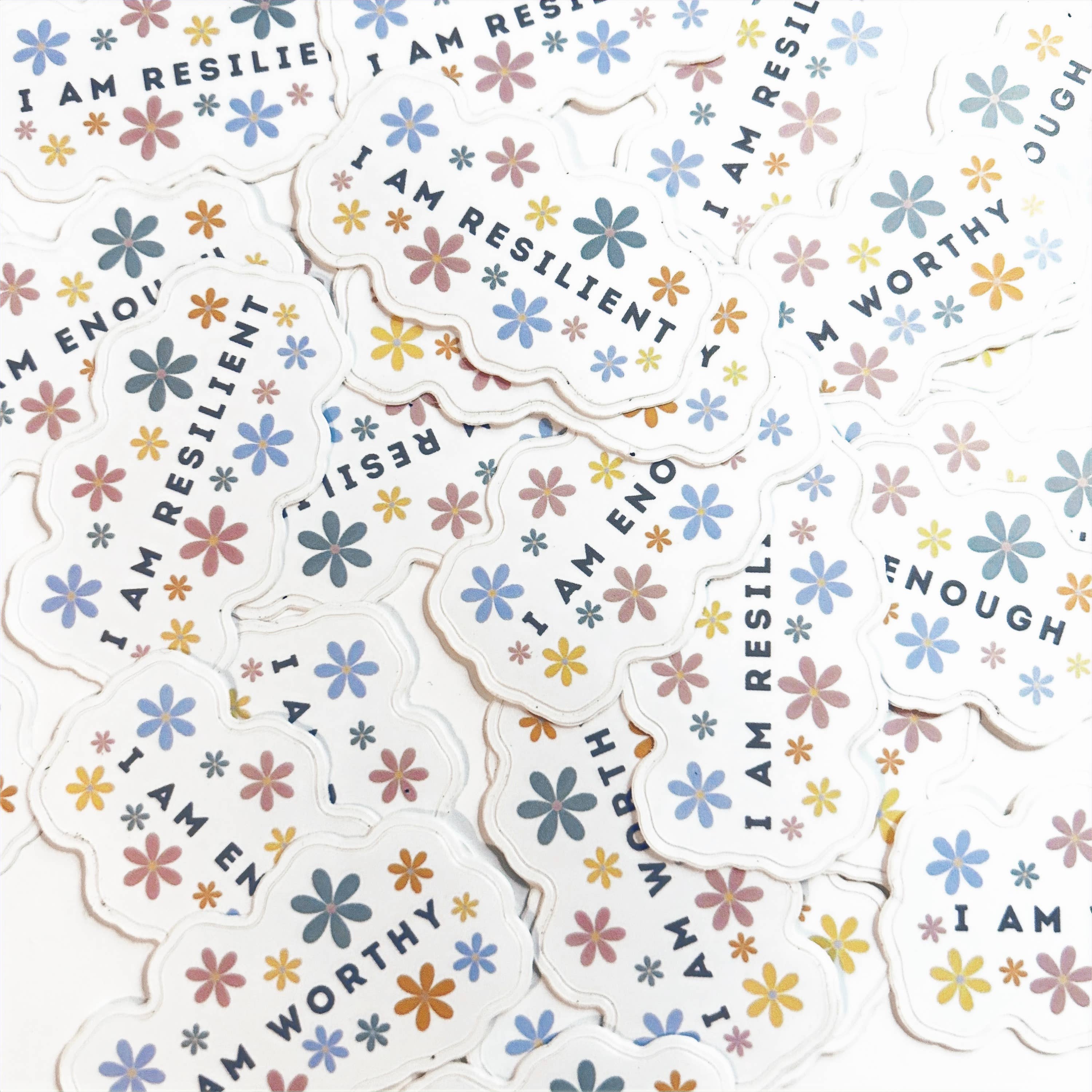 Full Bloom Journals - Wholesale Sticker - I am Enough Sticker2