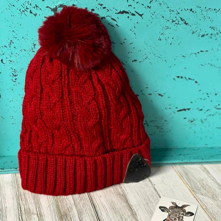 Crazy Heifers Wholesale - Wholesale Beanie – Women's - Solid Pom Beanies